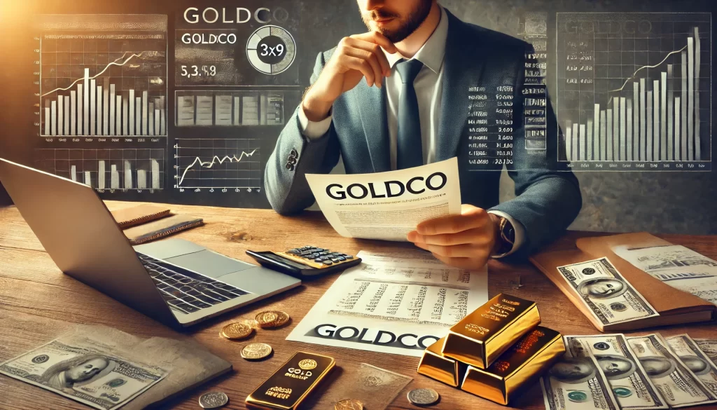 Someone writing Goldco IRA Reviews