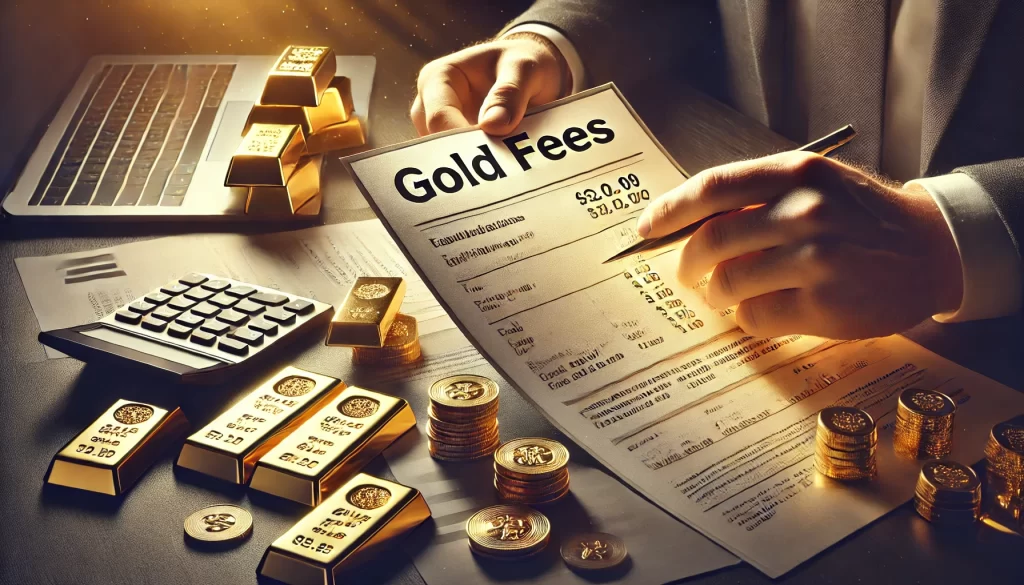 Someone assessing Birch Gold Group fees