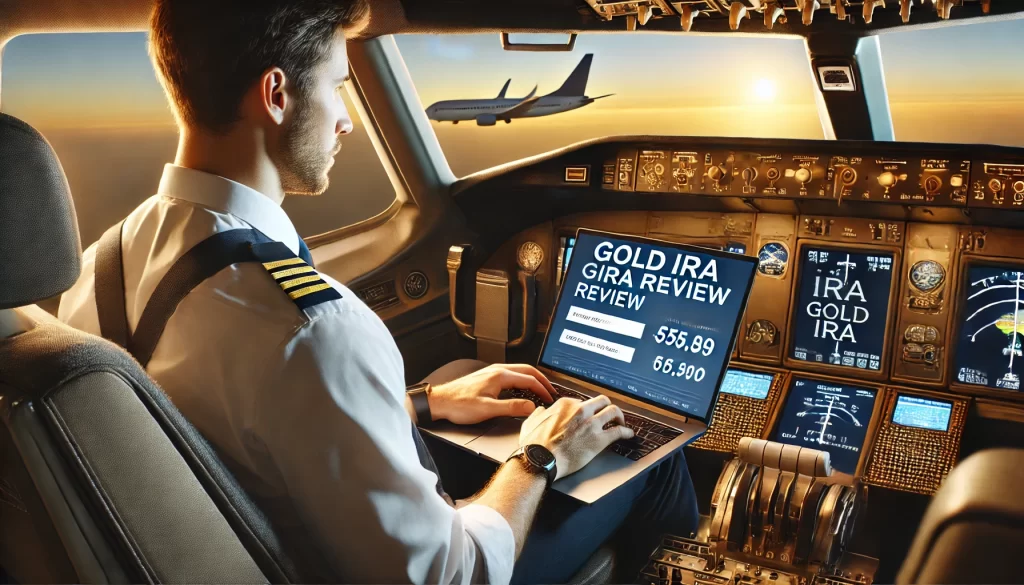 American Hartford Gold Trustpilot Review being written by an airline pilot