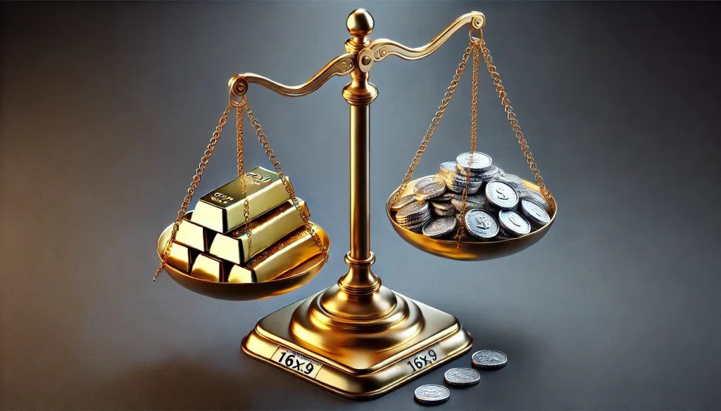 a scale determining how much of your investment should be in precious metals