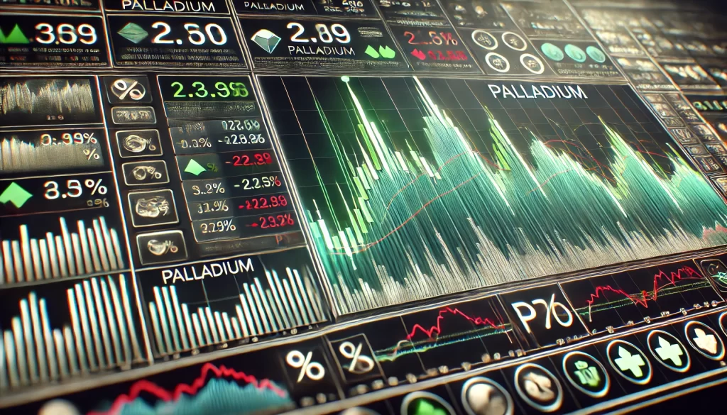 Palladium Investment Risks on a stock chart